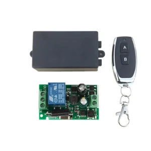 220V Single-Channel 433MHz Wireless Remote Control Switch for Smart Home Curtains, Lighting, and Power