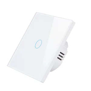220V White LED Dimmer WiFi Switch, 2000W Max Load, 10A, Glass Panel Touch, Voice Control