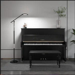 22W White Full Metal Floor Lamp with Remote Control Dimming Tinting Modern LED Iron Body