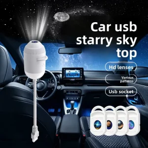 24/12-Film USB 3.7V Starry Sky Projection Lamp for Car Interior and Ceiling Ambient Lighting