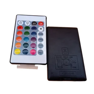 24-Button Infrared Remote Control Switch for RGB LED Strip Light with Dimmer 100m Range 12V