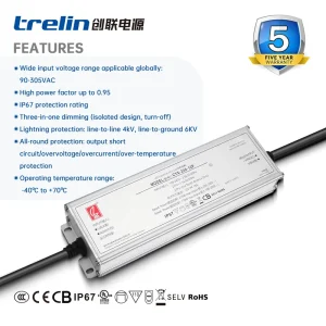 240W 12V 24V 36V 48V IP67 Constant Voltage Switching Power Supply CV LED Driver for Outdoor and Garden Lighting