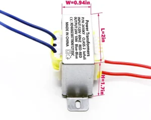 24V 10W AC/AC Power Transformer Input 120V/60Hz Single-Phase Rectangular China Stage Lighting Audio Equipment Small