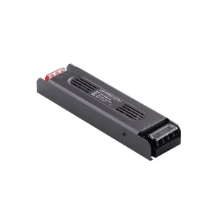 24V 200W-300W Aluminum Housing LED Power Supply AC to DC Linear Strip Lighting Driver Black