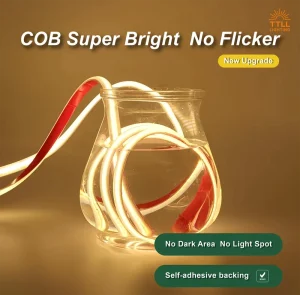 24V COB LED Strip Light IP68 Waterproof Digital Pixel 12W m Cuttable Silicone Neon Flex Factory for Outdoor Commercial Project