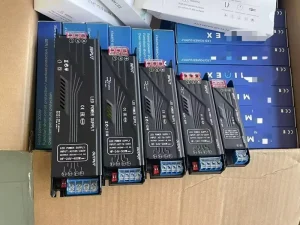 24V DIP Switch Dimmable LED Driver Waterproof Semi-Potting High Efficiency Heat Dissipation OVP OLP SCP OTP Flood Light