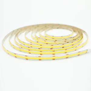 24V High CRI 90 Flexible CCT COB LED Strip Dimmable Color Adjustable 2700K-6500K App Control for Cabinet and Bedroom