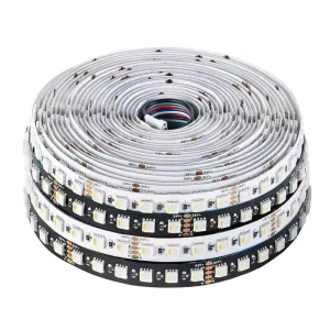 24V LED Strip Light 5050 RGBW 4-in-1 IP20 CRI90 Dimmable PCB Tape for Home and Bar Lighting
