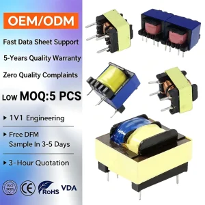 24V Low-Loss High-Frequency Transformer for Smart Home Appliances