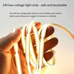 24V Low-Voltage COB LED Strip, Flexible Self-Adhesive Light Bar