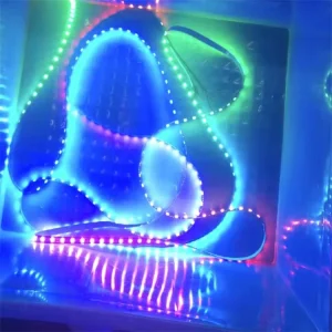 24V RGB Pixel LED Strip Kit with Touch and App Control 50ft IP20 for Indoor Residential Decoration