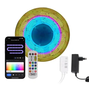 24V RGB RGB-IC Addressable COB LED Strip 5M Smart Digital Strip
