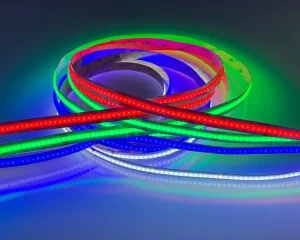 24V RGBW COB LED Strip Light, Dot-Free Smooth Color Mixing, App-Controlled, Indoor Use