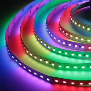 24V SMD 2835 Flexible Addressable WS2811 RGBIC LED Strip Light 120 LEDs/m Color-Changing Music Sync for DIY and Parties