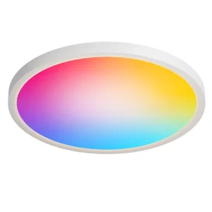 24W RGB Smart LED Ceiling Lamp for Home Office Tuya Wifi Round Shape with Aluminum Base Modern Design for Bedroom Living Room