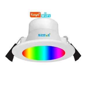 24W RGBWW WiFi Zigbee Smart LED Downlight Dimmable Color-Changing