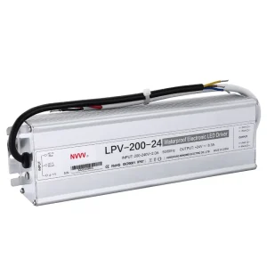 24v Ac to Dc Transformer Waterproof Switching Mode Power Supply LPV 200 24 LED Driver 200W