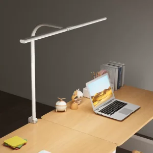 25W LED Desk Lamp 80CM Long Arm Reach Metal Touch Remote Dimmable Color Temperature Flexible for Computer Screen Office Studio