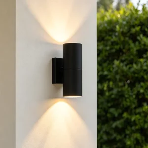25W Wall Mounted Outdoor Lights 5CCT Dimmable IP65 Aluminum Outdoor Wall Sconce Light Photocell Modern Wall Lamp for Home Decor