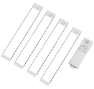 25cm Connectable Indoor LED Lights 3/4 Pack with Motion Sensor for Wardrobe Cabinet Remote Control