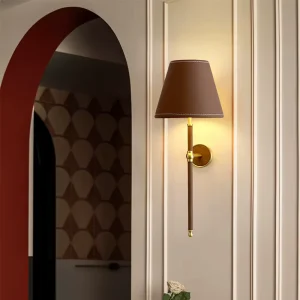 2700K Rechargeable Cordless Wall Lamp Customization Leather Lampshade Living Room Bedroom Decorate Wall Lamp
