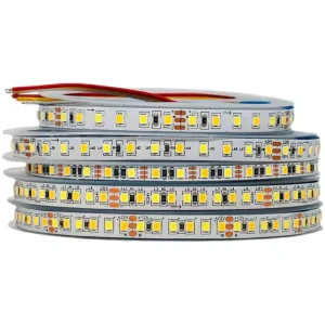 2835 168 8mm Width Ra80 Bicolor CCT LED Strip