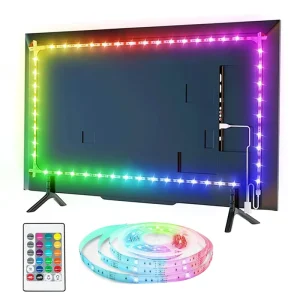 2M 3M 5M IP65 Waterproof 5050 RGB Smart Rgbic Led Strip Backlight Running Snake 5V Led Strip Light with Remote Control