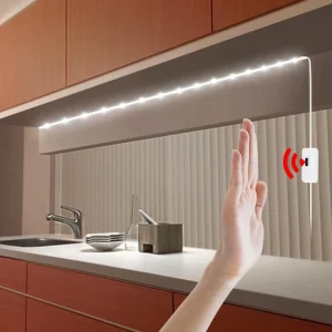 2M Motion Sensor LED Strip Light for Kitchen Wardrobe and Cabinet Battery Powered