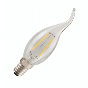2W 4W C35 Bending LED Filament Bulb Light E14 Base Glass Cover AC 85 265V Residential Indoor Lamp CRI 80 2700K 6500K 2 Year