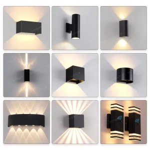2W 5W 6W 7W 8W 12W Waterproof IP65 Courtyard Hotel Corridor Indoor Balcony Bedroom Lighting up and Down Outdoor Wall Light