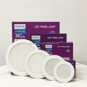 2×2 18w 24w 36w Round Led Cob Dob Slim Surface Flat Panel Light Lighting Panel De Luz Led Ceiling Led Panel Light
