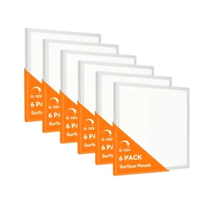 2×2 40W 0-10V Dimmable Surface Mount Slim Flat LED Panel Light 600x600mm