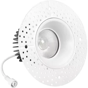 3” 4” Round Square Dimmable Ceiling Led Trimless COB Spot Light Anti glare Trim Less Downlight