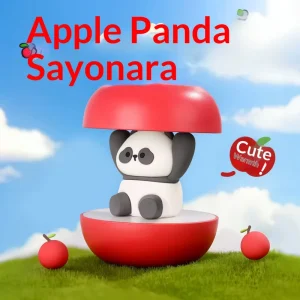 3-Color Apple Panda Night Light Skin-Friendly Silicone USB Rechargeable Dimmable