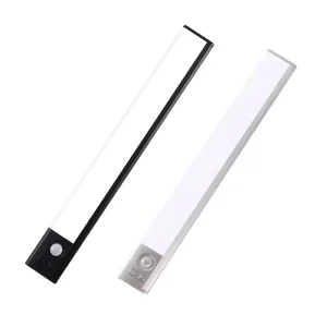 3-Color Dimmable LED Under Cabinet Light, USB Rechargeable, Motion Sensor for Wardrobe and Kitchen
