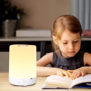 3 Colors Stepless Dimming Modern Desk Lamp With Touch Base for Home LED Wireless Charging Night Light