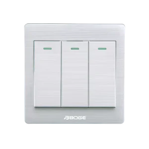 3 Gang 1 Way A6K Series PC Material Wall Light Switch Electrical Residential Commercial Use
