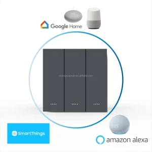3 Gang Smart Switch 10A Zigbee Remotely Controllable UK Wall Switch