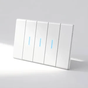 3 Gang Wall Switch Fireproof PC Material 7.2mm Ultra Slim Piano Button OEM Factory Direct