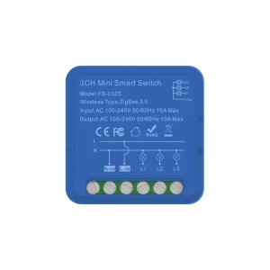 3-Gang Zigbee 16A Smart Wall Light Switch with Energy Monitoring Module