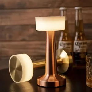 3-Level LED Desk Lamp with Color Dim Feature Electroplated Wire Drawing Surface Paint Metal Shade Table Light