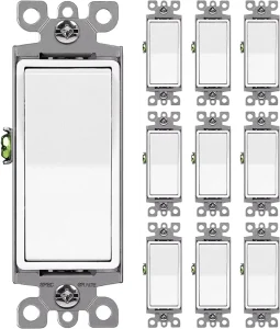 3 Way Decorative Wall Light Switch 15A Electric Switches for Home Wall Switches