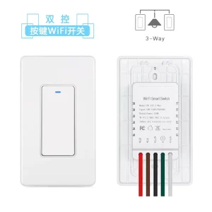 3-Way WiFi Light Touch Switch, 1/2/3 Gang Smart Wall Switch