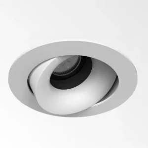 3.5″ Regressed Round Recessed LED Downlight 12W 80LM Modern Indoor Ceiling Light for 360 Degree Adjustable J Box