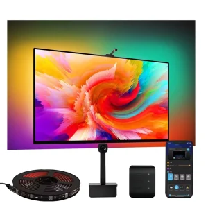 IP20 3.8m 12V RGBIC Video Game Display Accessories RGB Decor Bar LED Smart TV Backlight Strip with Camera
