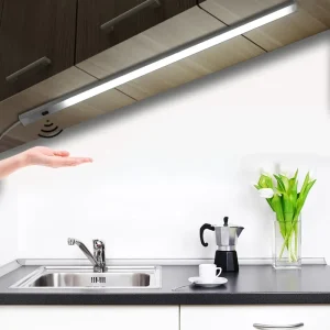 30/40/50cm Aluminum Profile USB LED Bar Light, 5V, Hand-Scan Motion Sensor, for Kitchen, Bathroom, Bedroom, and Cabinet