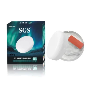 3000K 10000K Surface Mounted Indoor Round LED Downlight Panel