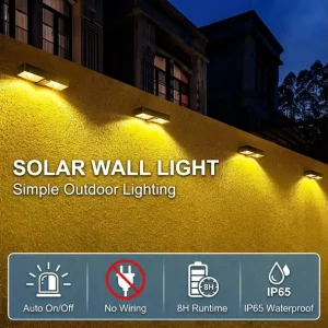 3000K 6000K Solar Wall Lamps Outdoor Wall Reading Lamp Wall Lamp LED IP65