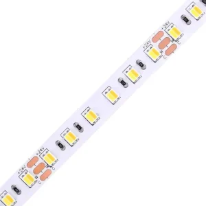 3000K-6500K CCT SMD2835 120 LEDs 12V 24V Flexible LED Strip Light for Indoor and Mirror Lighting