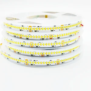 3000K+6000K CCT LED Light Strip DC12V/24V SMD 2835 240 LEDs/m IP20 10mm Width Copper PCB 10W 10m Roll Dimmer